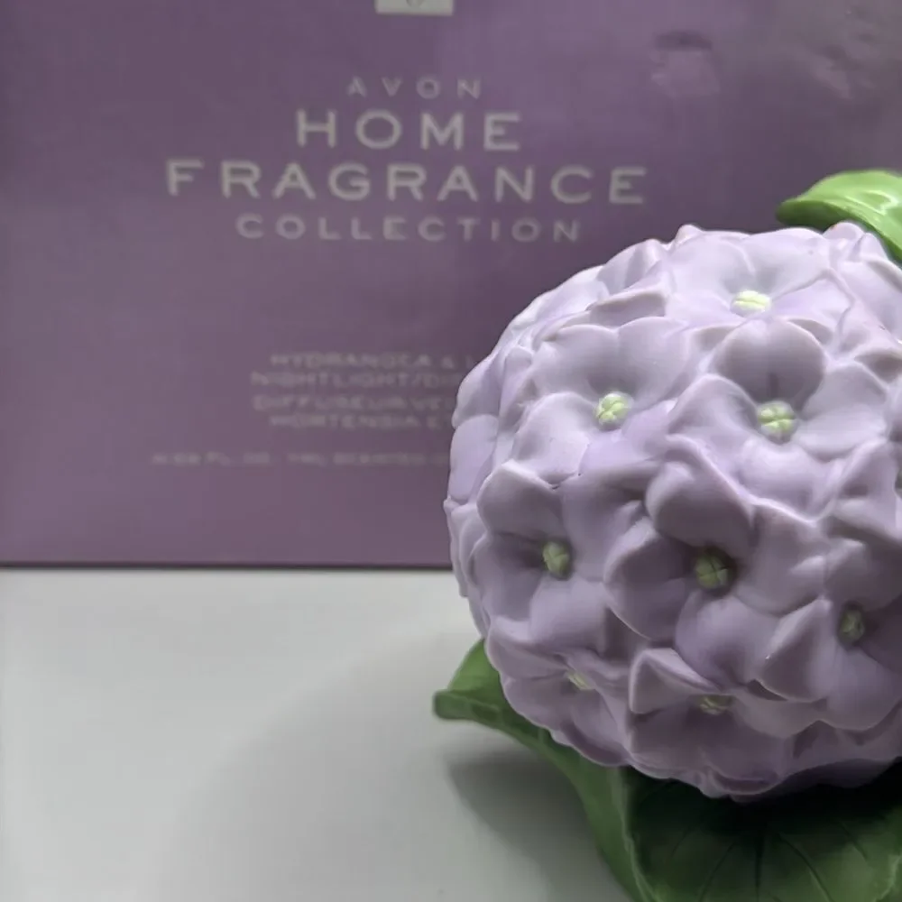 Vintage AVON Home, fragrance collection, hydrangea & lilac nightlight diffuser